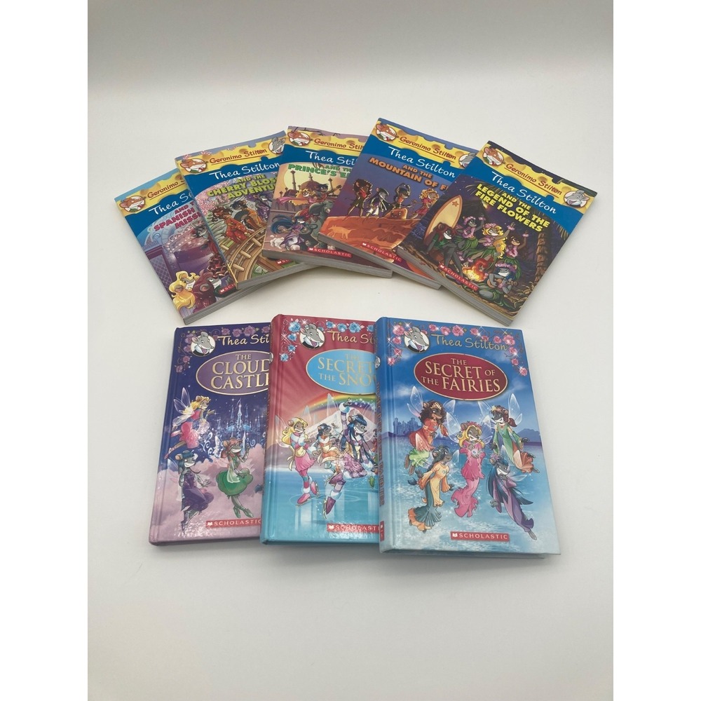 Thea Stilton Scholastic Book Lot of 8 - Hardcover Special Editions Paperbacks